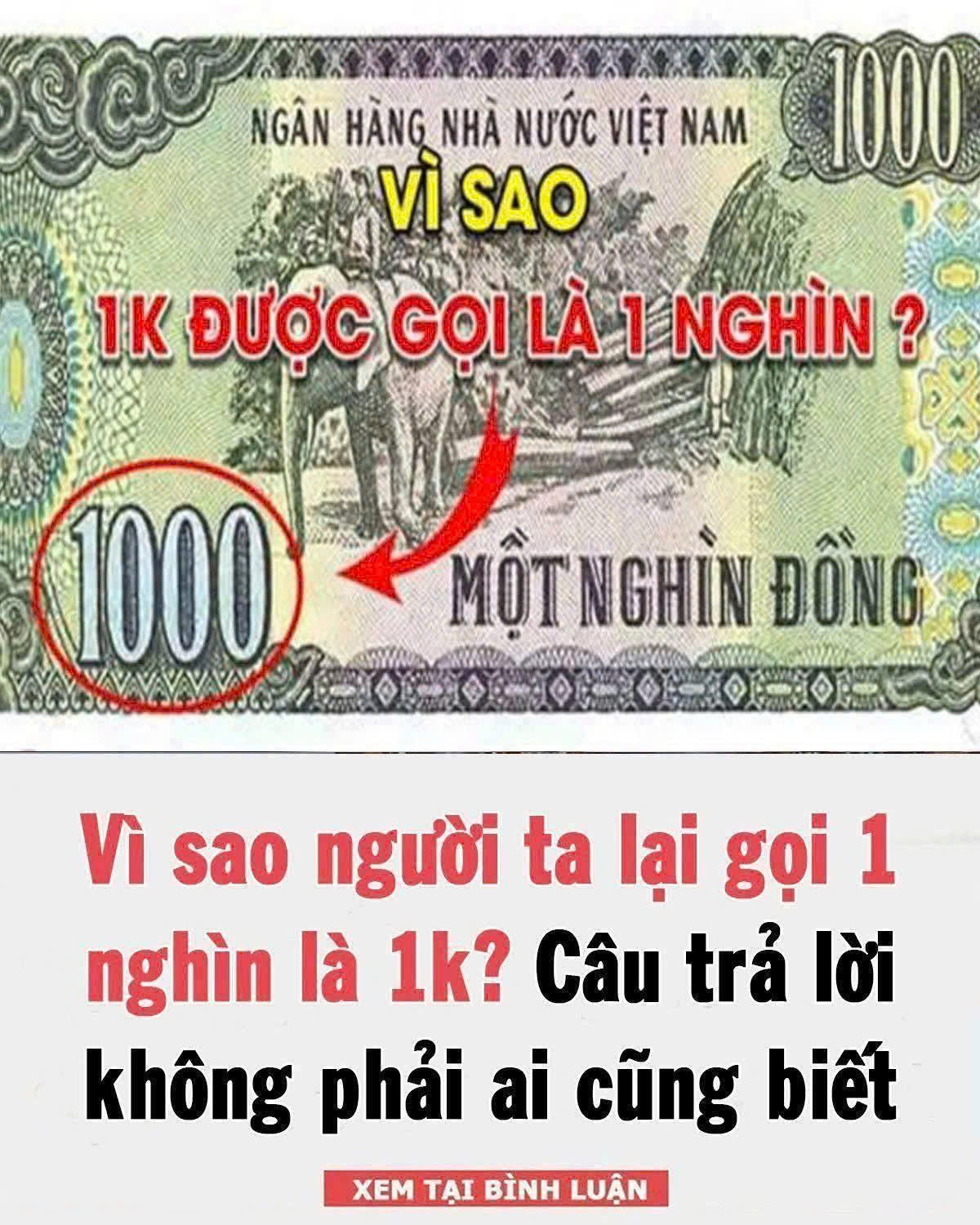 Tại sao nhiều người gọi 1 nghìn là 1k: Lý do thực sự không phải ai cũng b