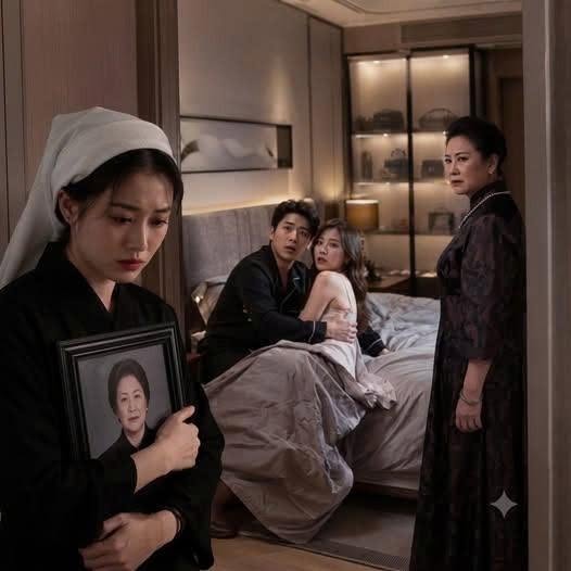 Đêm mẹ tôi qu/a đ/ời, tôi trở về nhà với chiếc khăn ta/ng trên đầu thì thấy chồng đang ôm nh/ân tì/nh trong phòng ngủ, còn mẹ chồng lạnh lùng